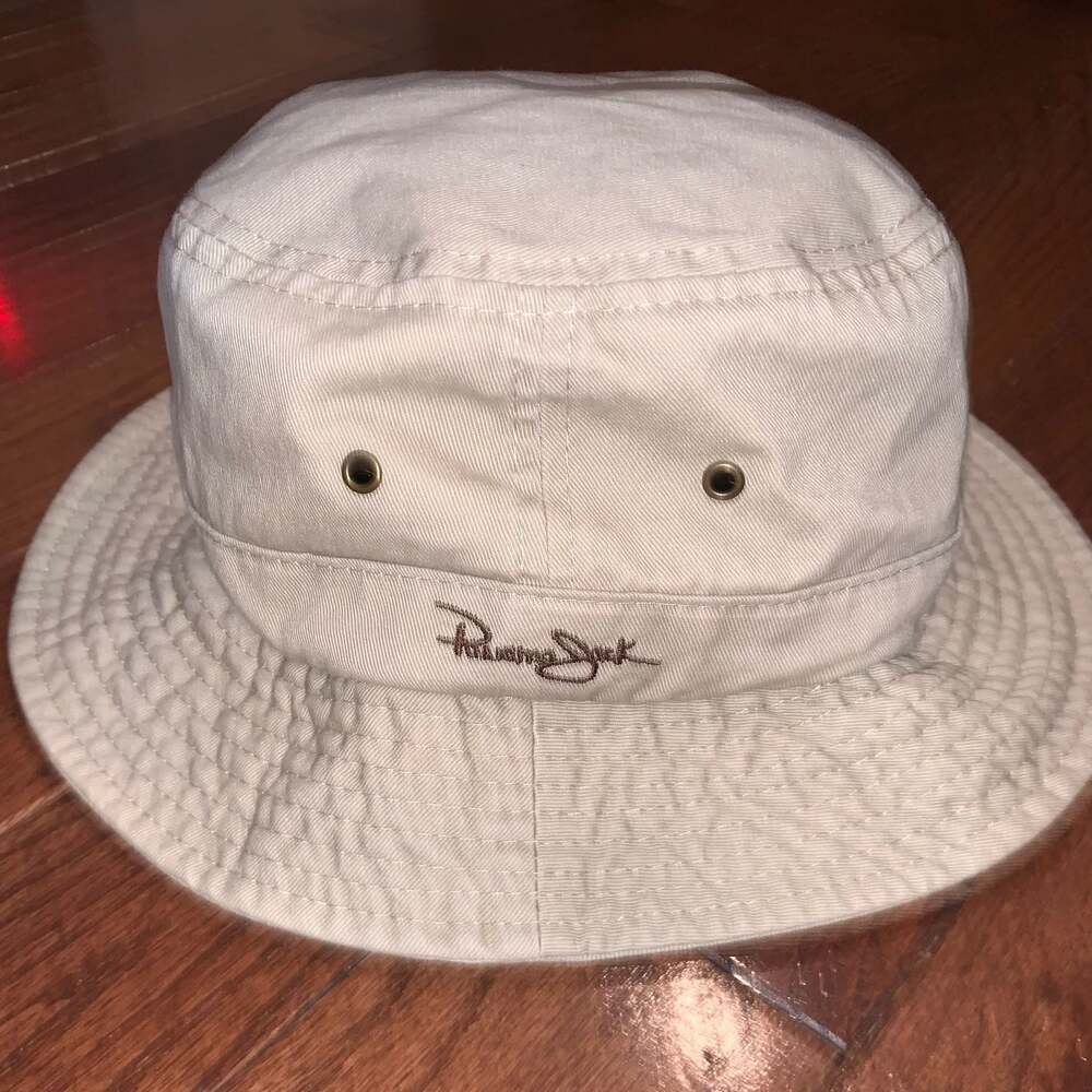 Panama Jack Bucket Hat Size L Beige Cotton Y2K Gorpcore - Picture 2 of 6